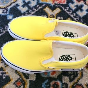 Brand new yellow Vans